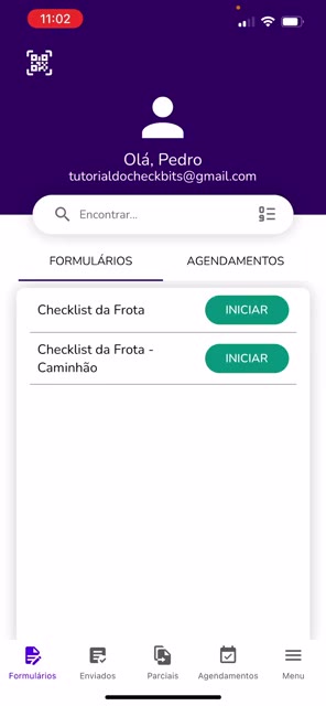 Diálogo perguntando se os checklists agendados devem ser priorizados