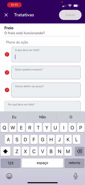 Formulário de plano de ação no formato 5W2H
