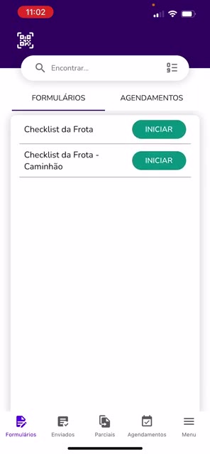Filtro de datas dos agendamentos